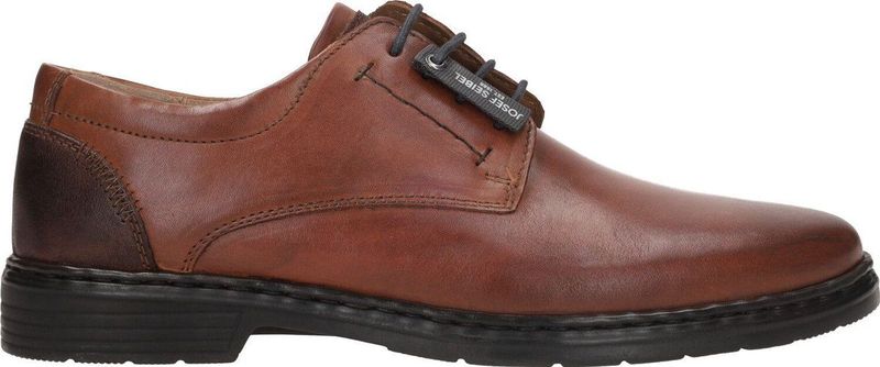 Zwart - Casual Schoenen - Vetersluiting - Used-Look - Leer/Synthetisch