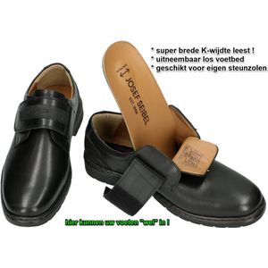 Josef Seibel -Heren - zwart - geklede lage schoenen - maat 47