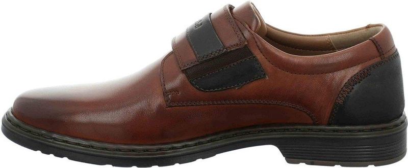 Josef Seibel HEREN Klittenbandschoenen Alastair 02, Mannen Lage schoenen,Schoenbreedte K (Extra groot),verwisselbaar voetbed,Bruin (cognac-kombi),46 EU / 11 UK