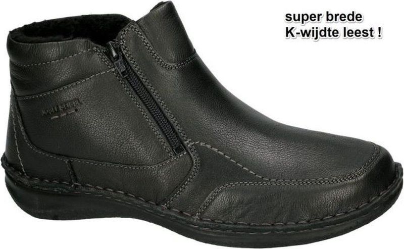 Josef Seibel - Anvers 96 - Boots - Zwart - Leder - K-Wijdte
