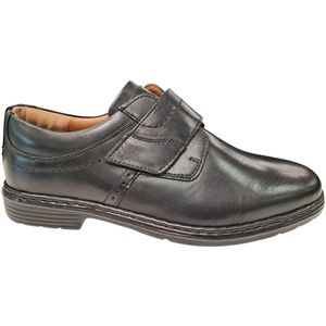 Josef Seibel - Alastair 16 - Instapper - Zwart - Leer - Klittenbandsluiting