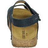 Hannah - 02 - Sandalen - Effen - Leer - Open Toe - Blokhak