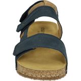 Hannah - 02 - Sandalen - Effen - Leer - Open Toe - Blokhak