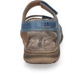 Josef Seibel - Brenda 03 - Sandalen - Azuurblauw - Klittenbandsluiting - Blokhak