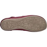 Ballerina's - Leer - Platte Hak - Klittenbandsluiting