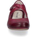 Ballerina's - Leer - Platte Hak - Klittenbandsluiting