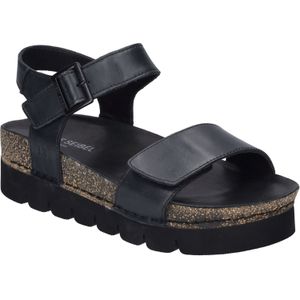 Josef Seibel - Alice 03 - Sandalen - Zwart - Plateauhak - Klittenbandsluiting