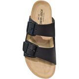 Josef Seibel - Josef 01 - Slippers - Zwart - Leer - Gespsluiting
