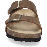 Sandaal - Bruin - Suèdeleer - Plateau Hak 2 cm