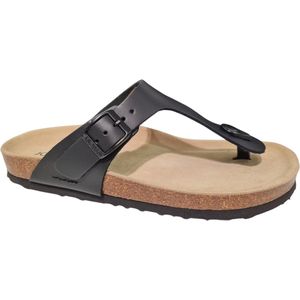 Josef Seibel - Hermine 02 - Teenslippers - Zwart - Plateau - Comfortabel Voetbed