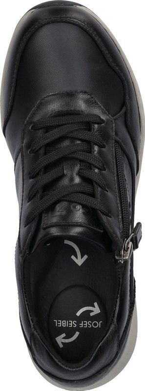 Josef Seibel - Elli 06 - Sneakers - Zwart - Comfort Schoen met Verwisselbare Binnenzool