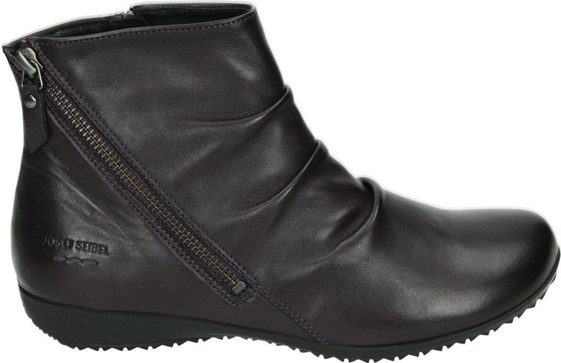 Josef Seibel - NALY 61 - Dameslaarzen - Paars - Glad Leer - Rubber Zool