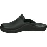 Josef Seibel - MONACO 202 - Pantoffels - Zwart - Glad Leer - Rubber Zool