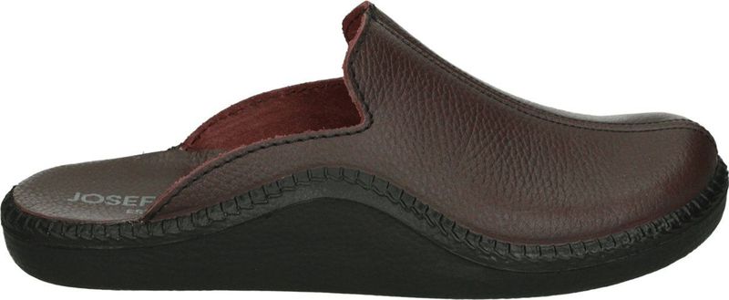 Josef Seibel - MONACO 202 - Pantoffels - Zwart - Glad Leer - Rubber Zool