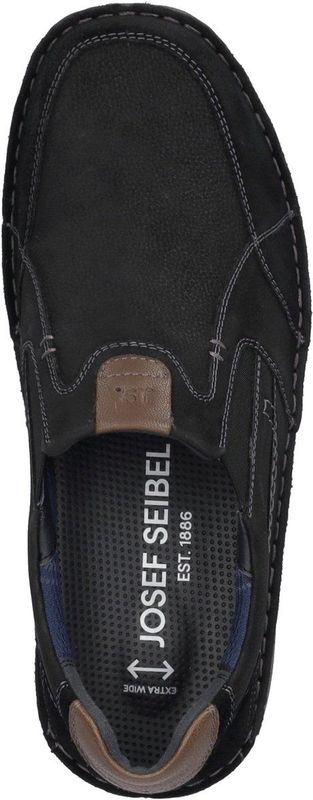 Josef Seibel - New Anvers 01 - Gezondheidsslippers - Zwart - Leer