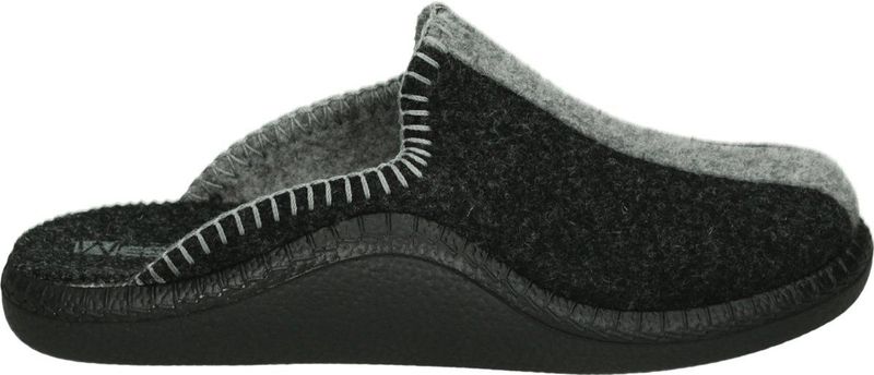 JOSEF SEIBEL - Monaco Damespantoffel - Titanium - Vilt