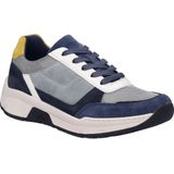 Veterschoen - Blauw/Multicolour - Leer - Zeer Brede Pasvorm