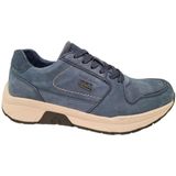 Josef Seibel - MITCHELL 50 - Lage Sneakers - Blauw - Leer en Suède - Rubber Zool