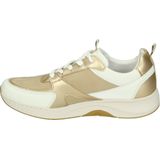 Josef Seibel - ELLI 09 - Lage Sneakers - Kleur: Wit/Beige - Materiaal: Leer/Nubuck