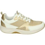 Josef Seibel - ELLI 09 - Lage Sneakers - Kleur: Wit/Beige - Materiaal: Leer/Nubuck
