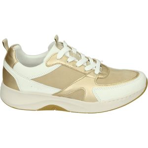 Josef Seibel - ELLI 09 - Lage Sneakers - Kleur: Wit/Beige - Materiaal: Leer/Nubuck