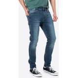 Mustang - Heren Jeans - Heren Blauw - Katoen - 3122-1008949 Vegas