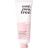 One-two-free! - Super Soft - Handcrème - 50 ml - Hydraterend met Babassu-Olie en Sheaboter