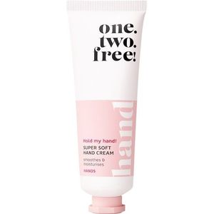 One-two-free! - Super Soft - Handcrème - 50 ml - Hydraterend met Babassu-Olie en Sheaboter