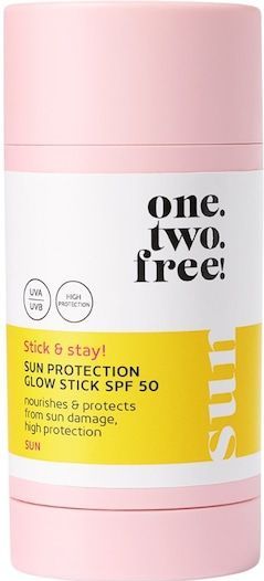 One.two.free! - Glow Stick - Zonnebrand - SPF 50 - Stickvormaat