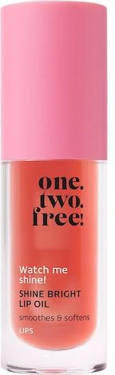 One.two.free! - Shine Bright Lip Oil - 01 Paradise Peach - 5 ml - Gezichtsverzorging