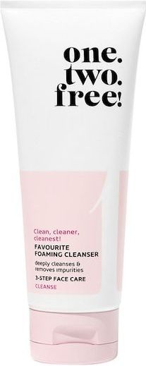 One.two.free! - Favourite Foaming Cleanser - Gezichtsreiniger - 30 ml - Met Groene Thee en Japanse Abrikoos
