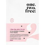 one.two.free! Stap 3: Verzorging Hyaluronic Power Hydraterend masker