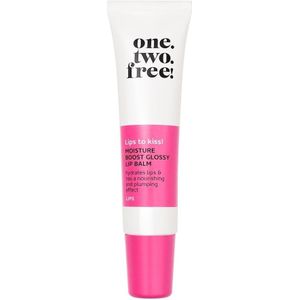 one.two.free! Moisture Boost Glossy Lip Balm Lippenbalsem 13 g 03 Proud Pink