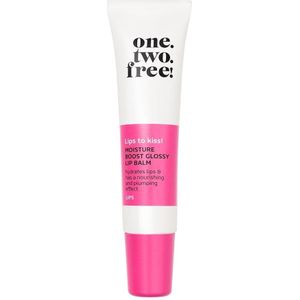one.two.free! Moisture Boost Glossy Lip Balm Lippenbalsem 13 g 02 Naked Nude