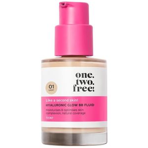 one.two.free! - Stap 3: Verzorging Hyaluronic Glow BB Fluid BB cream & CC cream 30 ml Light
