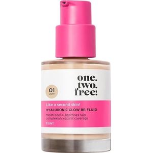 one.two.free! - Stap 3: Verzorging Hyaluronic Glow BB Fluid BB cream & CC cream 30 ml Light