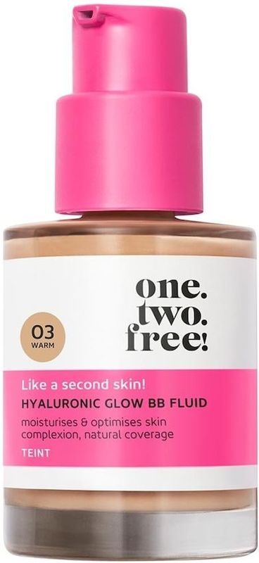 one.two.free! - Stap 3: Verzorging Hyaluronic Glow BB Fluid BB cream & CC cream 30 ml Warm