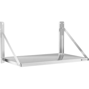Royal Catering - Wandbord klappbar 40 kg Wandregal 80 x 45 cm Edelstahl Küchenregal Gastro