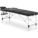 physa Massagetafel - 185 x 60 x 59 cm - 180 kg - zwart