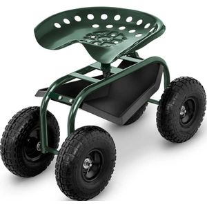 hillvert - Mobiele tuinstoel - 150 kg - in hoogte verstelbaar