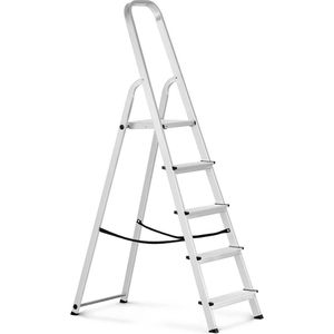 MSW Ladder Aluminium - 5 stappen - 99.5 cm - 4062859027986