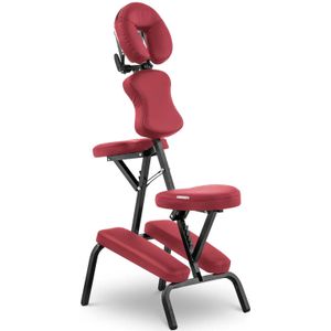 physa - Opklapbare massagestoel - 130 kg - Rood