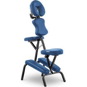 physa - Opklapbare massagestoel - 130 kg - Blauw