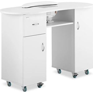 physa - Manicure Tafel - Wit - 1200 x 503 x 803 mm - Met Stofafzuiging en Handopberger