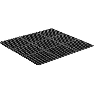ulsonix ring rubber mat - 100 x 100 x 1 cm - zwart - 4062859047908