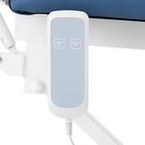 physa - Massagetafel - 50 W - 150 kg - Blauw, Wit