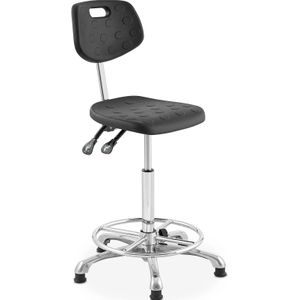 Fromm & Starck Silla de trabajo - 120 kg - Zwart - in hoogte verstelbaar vanaf 515 - 780 mm