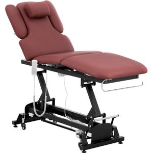 Physa - NANTES - Massagetafel - Zwart / Bordeaux - Meerkleurig - 200 kg - 3 Motoren
