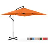 Uniprodo Parasol - Oranje - Vierkant - 250 X 250 cm - Kantelbaar