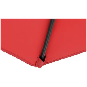 Uniprodo Parasol - Rood - vierkant - 250 x 250 cm - kantelbaar - 4062859088413